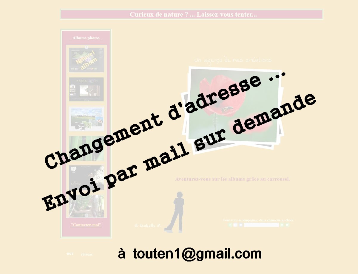 Changement d'adresse